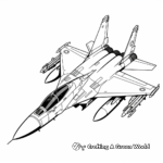 Challenging Sukhoi-57 Fighter Jet Coloring Pages 1