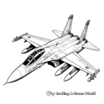 Challenging Sukhoi-57 Fighter Jet Coloring Pages 2