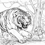 Challenging Tiger Hunt Coloring Pages 3