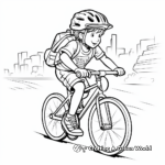 Challenging Touring Bike Coloring Pages 4