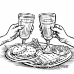Champagne Toast and Cheers Coloring Pages 3