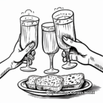 Champagne Toast and Cheers Coloring Pages 4