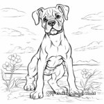 Champion Boxer Dog Coloring Pages 2