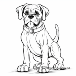 Champion Boxer Dog Coloring Pages 3