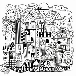 Doodle Coloring Pages - Free &amp; Printable!