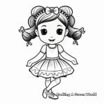 Charming Ballerina Coloring Pages 2