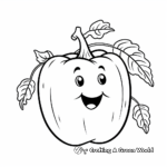 Charming Capsicum Coloring Pages 2