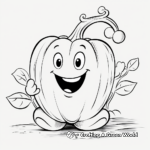 Charming Capsicum Coloring Pages 3