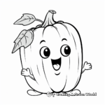 Charming Capsicum Coloring Pages 4