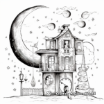 Charming Chimes at Midnight New Year Coloring Pages 2