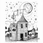 Charming Chimes at Midnight New Year Coloring Pages 4