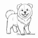 Charming Chow Chow Dog Coloring Pages 4