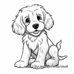 Charming Cockapoo Puppy Coloring Pages 2