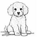 Charming Cockapoo Puppy Coloring Pages 4