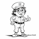 Charming Cricket Umpire Coloring Pages 2