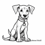 Charming Doberman Puppy Coloring Pages 1
