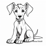 Charming Doberman Puppy Coloring Pages 2