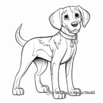 Charming Foxhound Coloring Pages 2