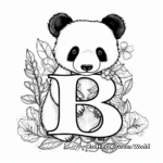 Charming Letter 'B' Animal Coloring Pages 1