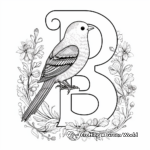 Charming Letter 'B' Animal Coloring Pages 3