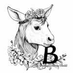 Charming Letter 'B' Animal Coloring Pages 4