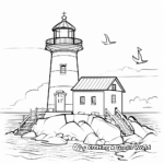 Charming Letter L Lighthouse Coloring Pages 2