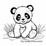 Charming Panda Coloring Pages 2
