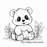 Charming Panda Coloring Pages 3