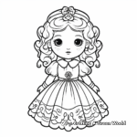 Charming Porcelain Doll Coloring Sheets 3