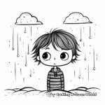 Charming Raindrops Falling Coloring Pages 3