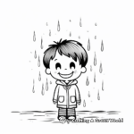 Charming Raindrops Falling Coloring Pages 4
