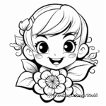 Charming Rose Coloring Pages for Kids 1