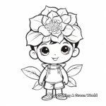 Charming Rose Coloring Pages for Kids 3