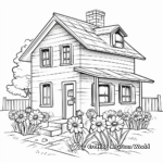 Charming Rustic Farmhouse Coloring Pages 2