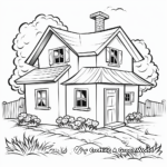 Charming Rustic Farmhouse Coloring Pages 4