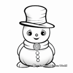 Charming Snowman Coloring Pages 2
