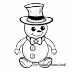 Charming Snowman Coloring Pages 3
