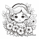 Charming Spring Flower Coloring Pages for March 4