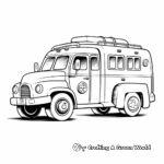 Charming Vintage Ambulance Coloring Pages 1