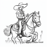Charro Horseman Cinco De Mayo Coloring Sheets 1