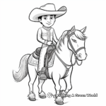 Charro Horseman Cinco De Mayo Coloring Sheets 3