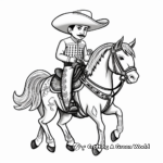 Charro Horseman Cinco De Mayo Coloring Sheets 4