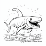 Cheerful Blue Whale Coloring Pages 1