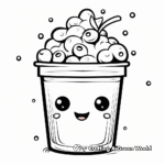 Cheerful Christmas Bubble Tea Coloring Pages 3