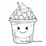 Cheerful Christmas Bubble Tea Coloring Pages 4