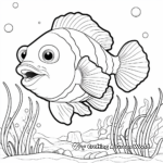 Cheerful Clownfish and Anemone Coloring Pages 4