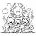 Cheerful International Day of Happiness Coloring Pages 1