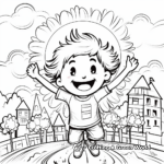 Cheerful International Day of Happiness Coloring Pages 3