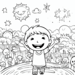 Cheerful International Day of Happiness Coloring Pages 4