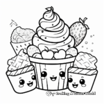 Cheerful Kawaii Candy Coloring Pages 1